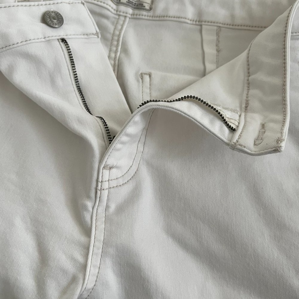Free People Women's Jeans White Wide Leg Size 28 White Denim - Picture 4 of 8